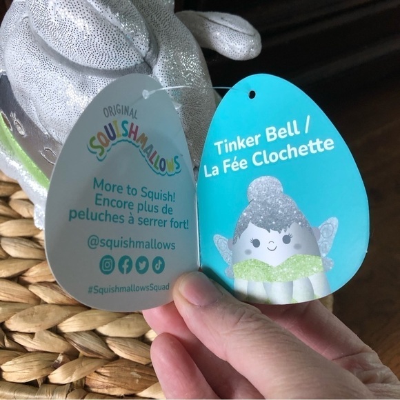 Squishmallows Disney 100 years Limited Edition Tinkerbell in 5”- 6” - Picture 6 of 7